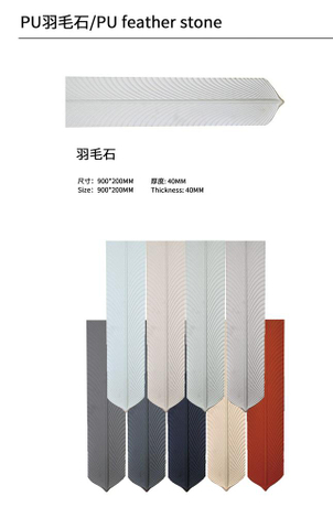 40mm Thickness PU Stone Wall Panel