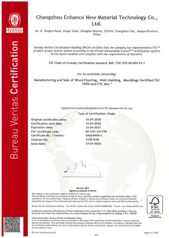 FSC Chain of Custody supplied document cover thumbnail