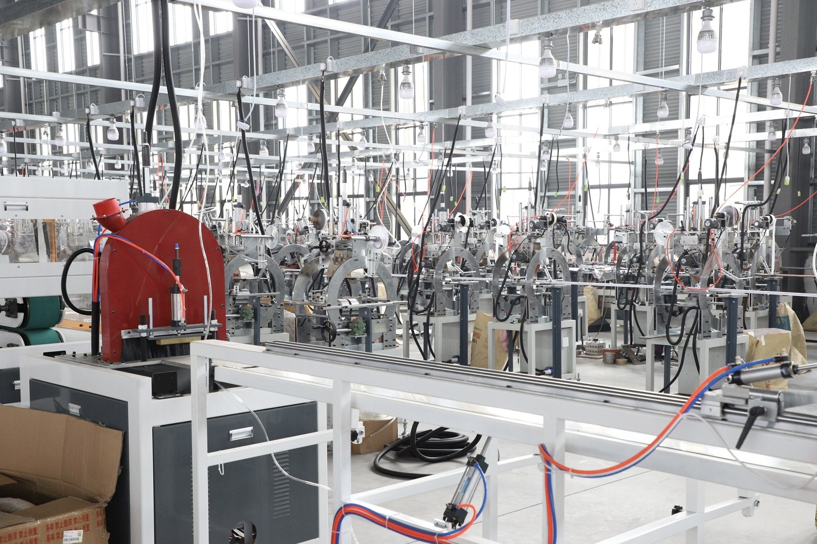 Wall panel production equipment from the supplied manufacturing photo library